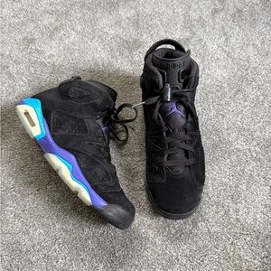 Size 6.5Y GS air Jordan 6 retro Aqua